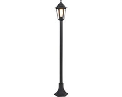 QAZQA new haven - Klassieke Vloerlamp | Staande Lamp - 1 lichts - H 1220 mm - Zwart - Buitenverlichting