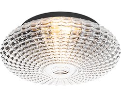 QAZQA nohmi - Klassieke Plafondlamp - 2 lichts - Ø 35 cm - Transparant - Woonkamer | Slaapkamer | Keuken