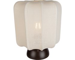 QAZQA nori - Japandi Tafellamp met kap - 1 lichts - H 30 cm - Beige - Woonkamer | Slaapkamer