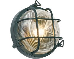 QAZQA noutica - Industriele Wandlamp voor buiten - 1 lichts - D 9 cm - Groen - Industrieel - Buitenverlichting
