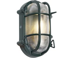 QAZQA noutica - Industriele Wandlamp voor buiten - 1 lichts - D 9 cm - Groen - Industrieel - Buitenverlichting