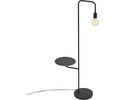 QAZQA ostrich - Moderne Vloerlamp | Staande Lamp - 1 lichts - H 143 cm - Zwart - Woonkamer