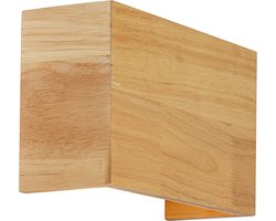 QAZQA otan - Landelijke Wandlamp Up Down voor binnen - 2 lichts - D 8 cm - Naturel - Woonkamer | Slaapkamer | Keuken