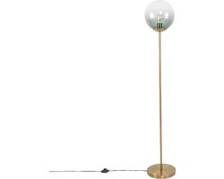 QAZQA pallon - Art Deco Vloerlamp | Staande Lamp - 1 lichts - H 1430 mm - Groen - Woonkamer | Slaapkamer | Keuken