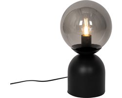 QAZQA pallontrend - Hotel chique Tafellamp - 1 lichts - H 35 cm - Zwart - Woonkamer | Slaapkamer | Keuken