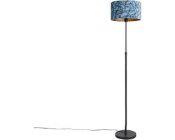 QAZQA parte fl - Klassieke Vloerlamp | Staande Lamp met kap - 1 lichts - H 1675 mm - Multicolor - Woonkamer | Slaapkamer