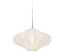 QAZQA plu - Design Hanglamp - 1 lichts - Ø 50 cm - Wit - Woonkamer | Slaapkamer | Keuken