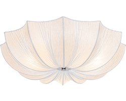 QAZQA plu - Design Plafondlamp - 3 lichts - Ø 52 cm - Wit - Woonkamer | Slaapkamer | Keuken