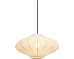 QAZQA plu - Japandi Hanglamp - 1 lichts - Ø 50 cm - Crème - Woonkamer | Slaapkamer | Keuken