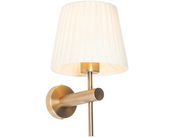 QAZQA pluk - Moderne Wandlamp voor binnen - 1 lichts - D 22 cm - Brons - Woonkamer | Slaapkamer