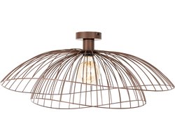 QAZQA pua - Design Plafondlamp - 1 lichts - Ø 66 cm - Brons - Woonkamer | Slaapkamer | Keuken
