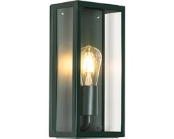 QAZQA rotterdam - Industriele Wandlamp voor buiten - 1 lichts - L 16 cm - Groen - Industrieel - Buitenverlichting