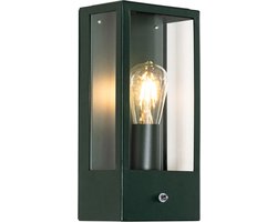 QAZQA rotterdam - Industriele Wandlamp voor buiten - 1 lichts - L 16 cm - Groen - Industrieel - Buitenverlichting