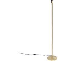 QAZQA simplo - Moderne Vloerlamp | Staande Lamp - 1 lichts - H 1490 mm - Goud/messing - Woonkamer | Slaapkamer