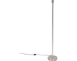 QAZQA simplo - Moderne Vloerlamp | Staande Lamp - 1 lichts - H 1490 mm - Staal - Woonkamer | Slaapkamer