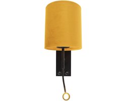 QAZQA stacca - Moderne LED Wandlamp voor binnen - 1 lichts - D 200 mm - Geel - Woonkamer | Slaapkamer