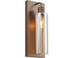QAZQA stavelot - Hotel chique Wandlamp voor binnen - 1 lichts - L 16 cm - Brons - Woonkamer | Slaapkamer