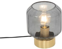 QAZQA stiklo - Moderne Tafellamp - 1 lichts - H 230 mm - Goud/messing - Woonkamer | Slaapkamer | Keuken