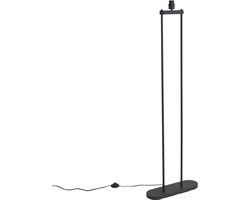 QAZQA thijmen - Moderne Vloerlamp | Staande Lamp - 1 lichts - H 150 cm - Zwart - Woonkamer