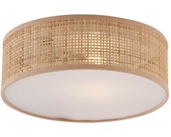 QAZQA trammy - Oosterse Plafondlamp - 1 lichts - Ø 30 cm - Naturel - Woonkamer | Slaapkamer | Keuken