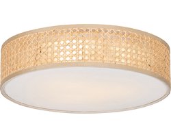 QAZQA tromma - Oosterse Plafondlamp - 1 lichts - Ø 40 cm - Naturel - Woonkamer | Slaapkamer | Keuken