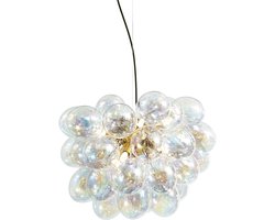 QAZQA uvas - Art Deco Hanglamp - 8 lichts - Ø 50 cm - Multicolor - Woonkamer | Slaapkamer | Keuken
