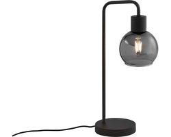 QAZQA vidro - Art Deco Tafellamp - 1 lichts - H 44.5 cm - Grijs - Woonkamer | Slaapkamer | Keuken