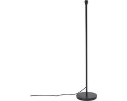 QAZQA virginia - Moderne Vloerlamp | Staande Lamp - 1 lichts - H 129.5 cm - Zwart - Buitenverlichting