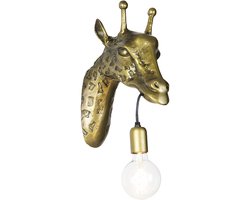 QAZQA wl-animal - Landelijke Wandlamp voor binnen - 1 lichts - D 280 mm - Goud/messing - Woonkamer | Slaapkamer | Keuken