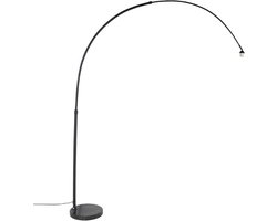 QAZQA xxl - Booglamp - 1 lichts - H 2250 mm - Zwart - Woonkamer | Slaapkamer | Keuken
