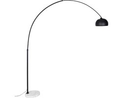 QAZQA xxl - Moderne Booglamp | Vloerlamp | Staande Lamp - 1 lichts - H 2690 mm - Zwart - Woonkamer | Slaapkamer