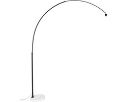 QAZQA xxl - Moderne Booglamp | Vloerlamp | Staande Lamp - 1 lichts - H 2690 mm - Zwart - Woonkamer | Slaapkamer