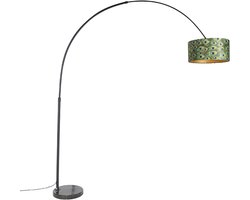 QAZQA xxl - Moderne Booglamp | Vloerlamp | Staande Lamp met kap - 1 lichts - H 2250 mm - Groen - Woonkamer | Slaapkamer