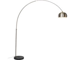 QAZQA xxl - Moderne Staande booglamp - 1 lichts - H 2690 mm - Staal - Woonkamer