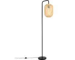 QAZQA yvonne - Oosterse Vloerlamp | Staande Lamp - 1 lichts - H 170 cm - Naturel - Woonkamer | Slaapkamer | Keuken
