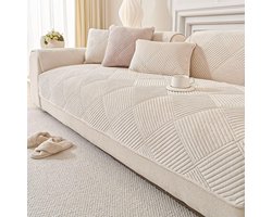 QHAIYYBF Samt bankovertrek hoekbank l-vorm sofabescherming couchbescherming sofa/couch spreien hoekbank 1 2 3 4 zits - ShopVlot