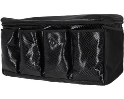 QHP - Stableorganizer - Stal Opbergtas Croco - Zwart - 50 x 30 x 30 cm