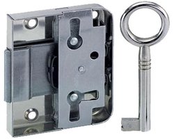 QlinQ meubeloplegslot | opbouw | vernikkeld | 25 mm