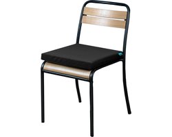 Qnuss Elektrisch Outdoor WarmteKussen - Infrarood Terrasverwarmer - Waterafstotend Oxford - Duurzaam & Energiebesparend - 40x40cm - Zwart - Inclusief Powerbank