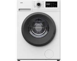 Qonos Wasmachine – 8kg – 1400 toeren – Energieklasse A-10% – BLDC Motor – Wit – Stil (76 dB) – Incl. Aquastop - Stoomfunctie