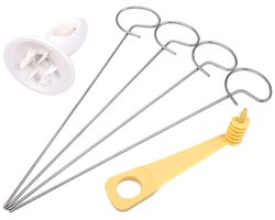 QTTVBTNA -Roestvrijstalen Aardappel Spiraalsnijder – Handmatige Friet Twister met Vingerbeschermer, Ideaal voor Snacks & BBQ