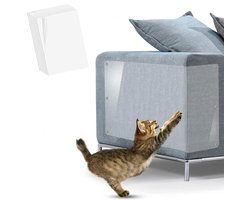 QTTVBTNA -Transparante Krabwerende Folie voor Katten – Sterke PET Bescherming voor Meubels, Banken & Deuren
