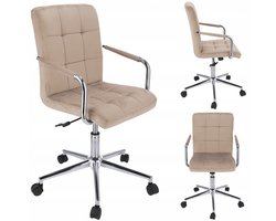 QUATRO stoel fluweel beige