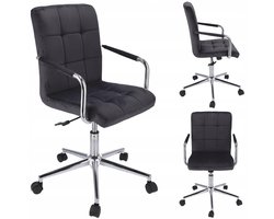 QUATRO stoel fluweel zwart