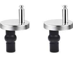 Quick release toiletbril scharnieren met soft close - Vervangingsset voor wc-bril bevestigingen