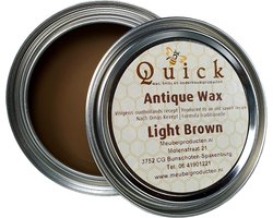 Quick wax (antiekwas, boenwas, Terpentijnwas)Licht Bruin, Light Brown, 375 ml
