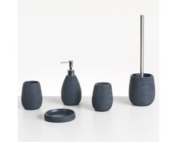 QUILCA - Badkameraccessoireset - Donkerblauw - Polyresin