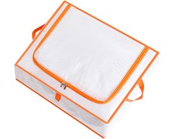 Quilt Tas Organizer - Opbergzak Dekbed - Kleding Opbergen - Grote Capaciteit - 60x50x30cm - Wit