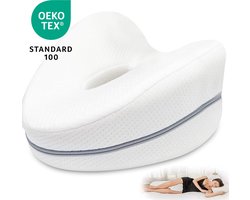 Quincs® Kniekussen - kniekussen orthopedisch - kniekussen voor in bed zijslapers - kniekussen voor in bed orthopesich - been kussen - kniekussen voor in bed