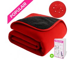 QUINOR® Love blanket Rood XL - 150x200 CM - 100% waterdicht Beschermdeken voor Intieme Momenten - Inclusief E-Book - Rood love blanket - Waterdichte Deken - Matras bescherming - seks - date night - romantisch - wasmachine bestendig